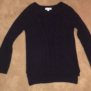 Pink Rose black sweater